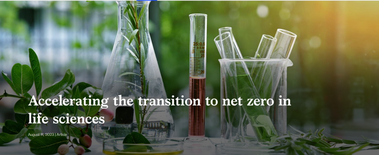 Accelerating the transition to net zero in life sciences