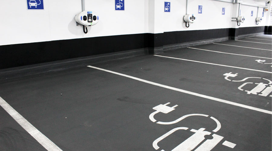 electric vehicle parking spot