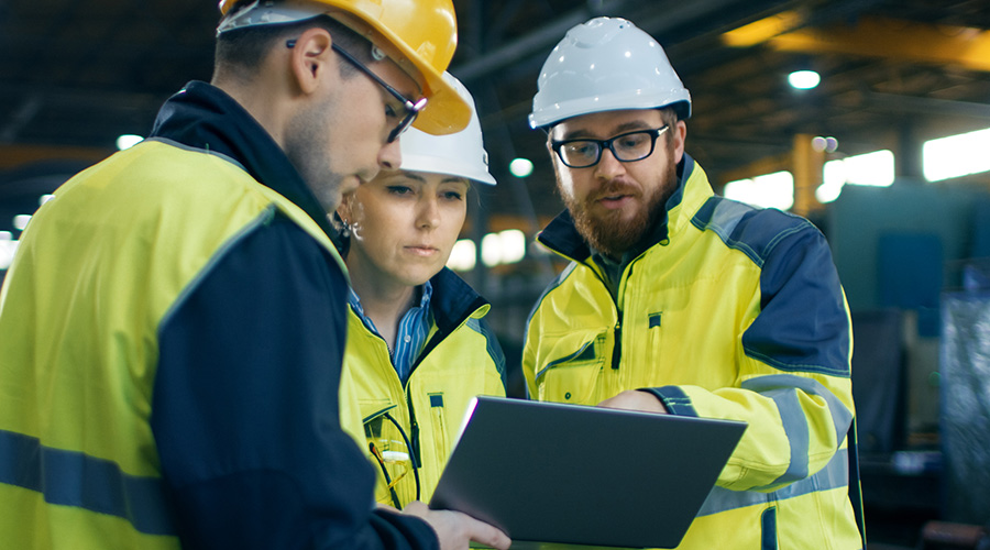 workers in safety gear 