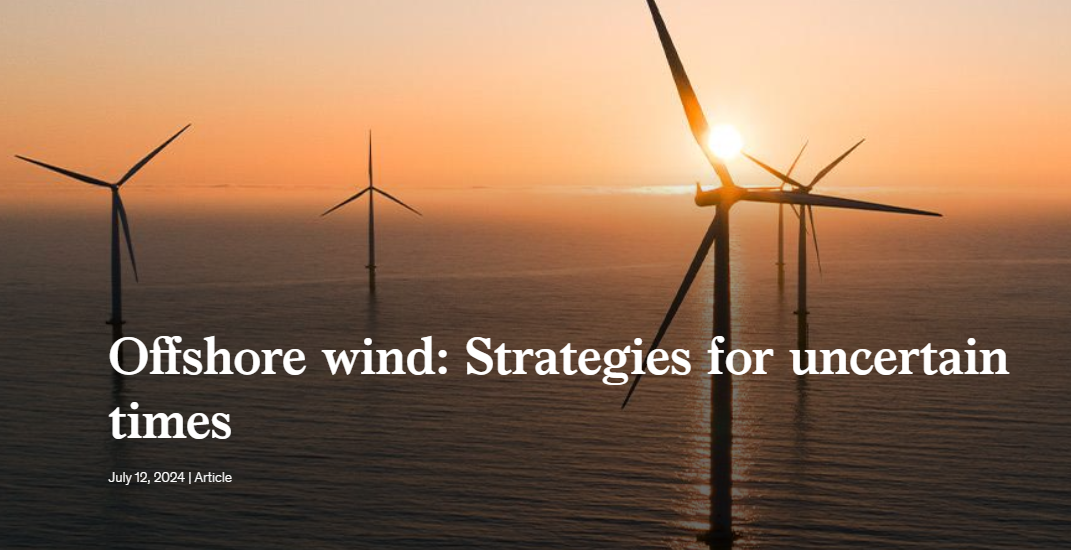 Offshore wind: Strategies for uncertain times