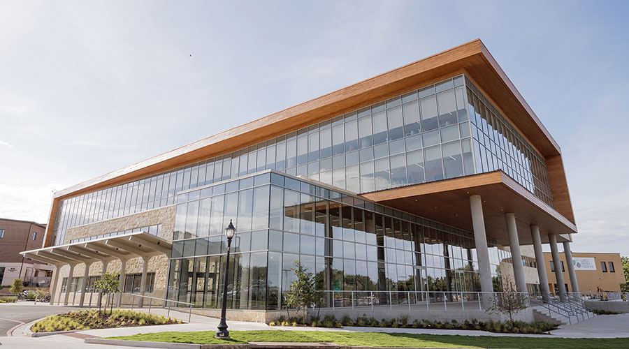 Waco Family Medicine Achieves Savings and Bold Design with Wood Selections