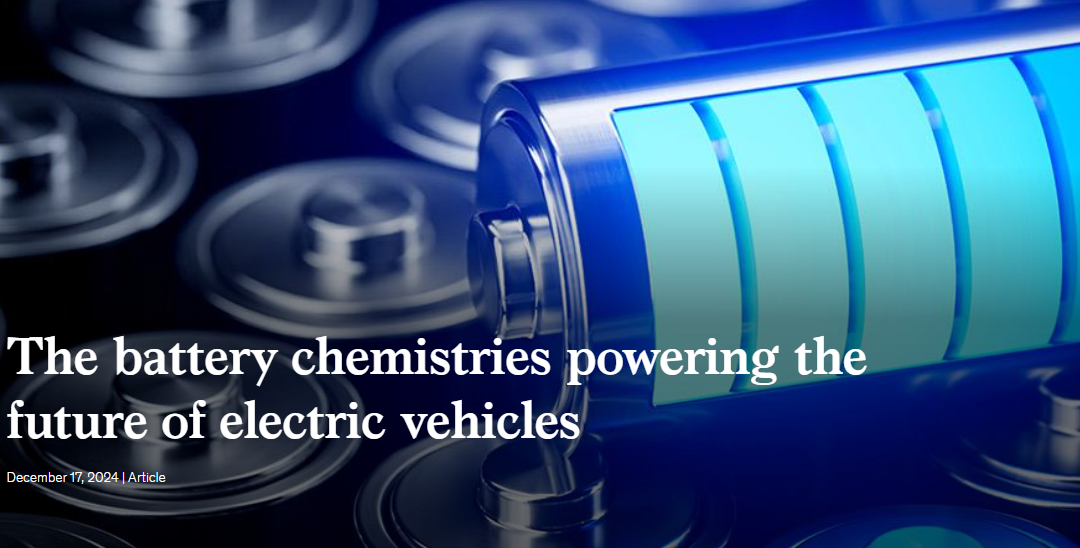 The battery chemistries powering the future of electric vehicles