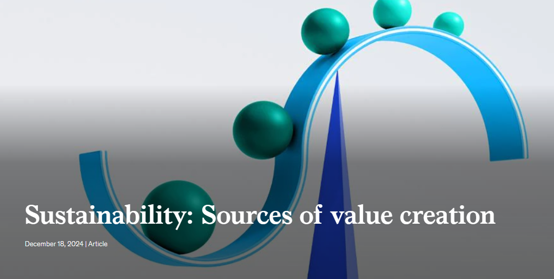 Sustainability: Sources of value creation