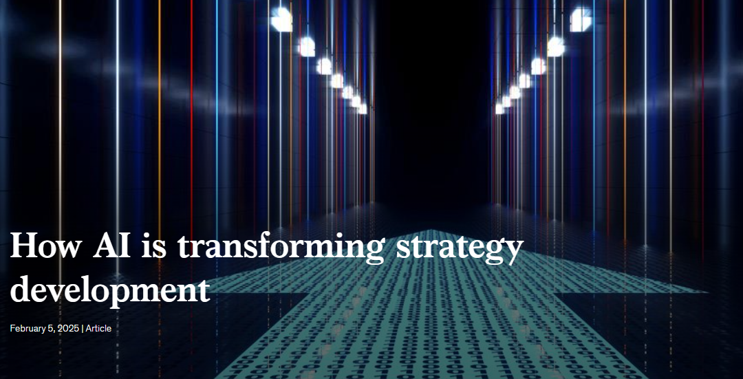 How AI is transforming strategy development