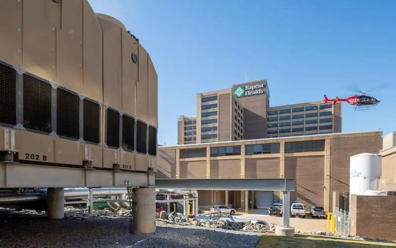 Hospital Cooling Tower, Cooling Towers, Baptist Health Medical Center–Little Rock, Arkansas