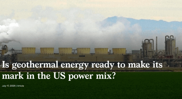 Is geothermal energy ready to make its mark in the US power mix?