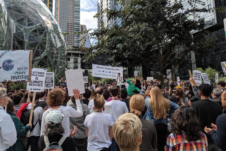 Climate activists are quietly agitating at Amazon, Bath & Body Works, and Pinterest