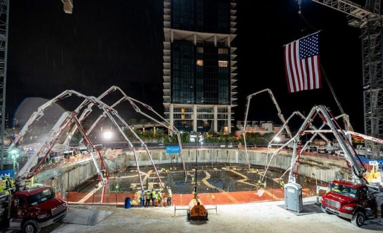 Landmark South Florida Concrete Pour Sets Stage for Luxury Condo Tower
