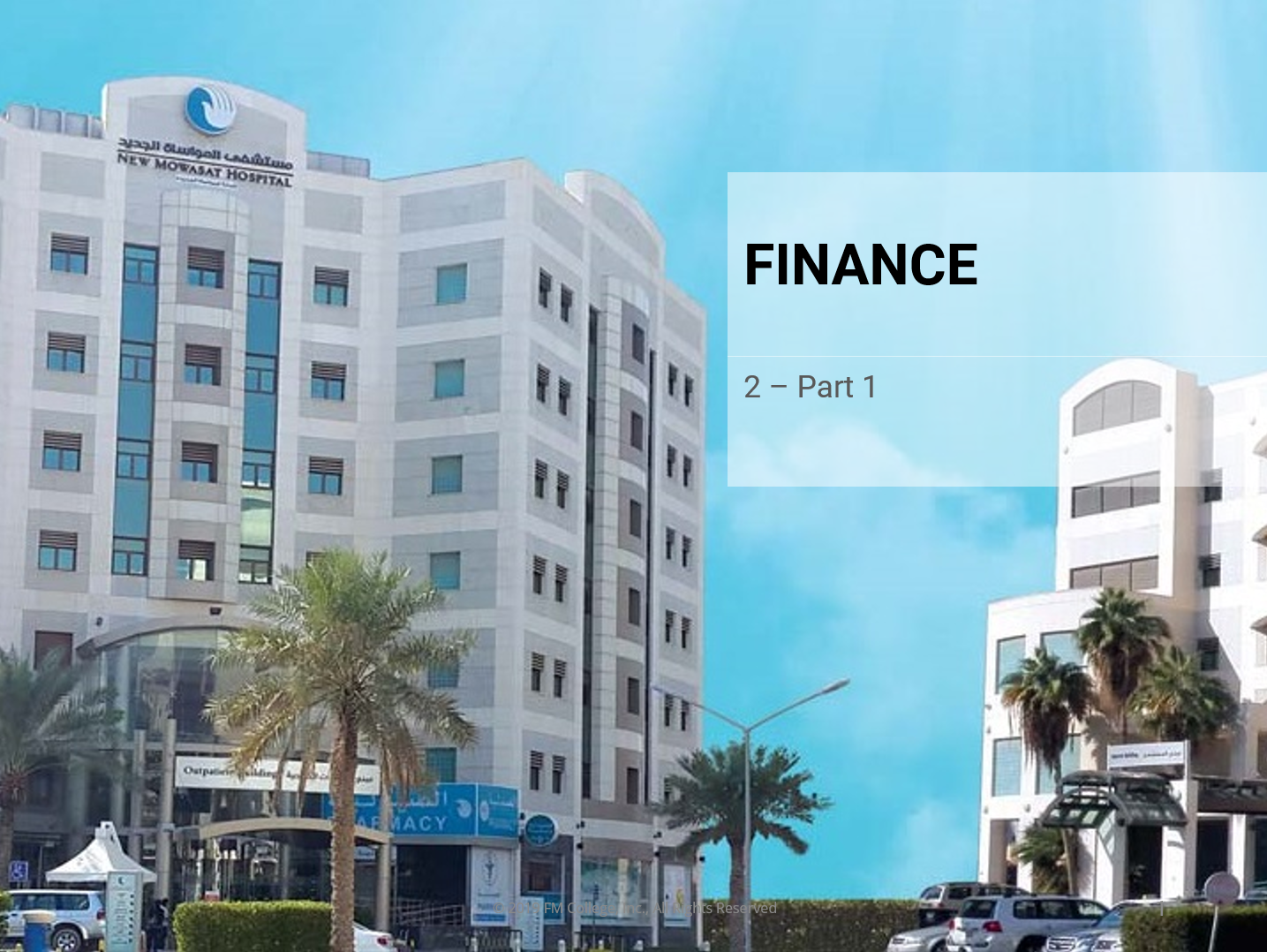 Finance 2-Part1 - FM College