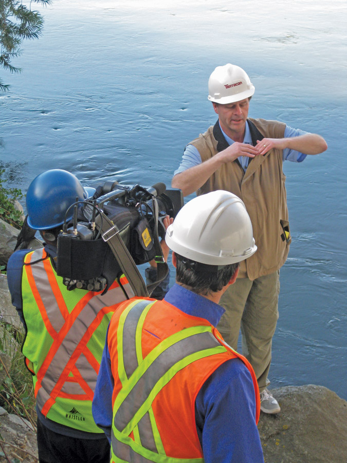 David Baska discusses soil conditions David Baska discusses soil conditions