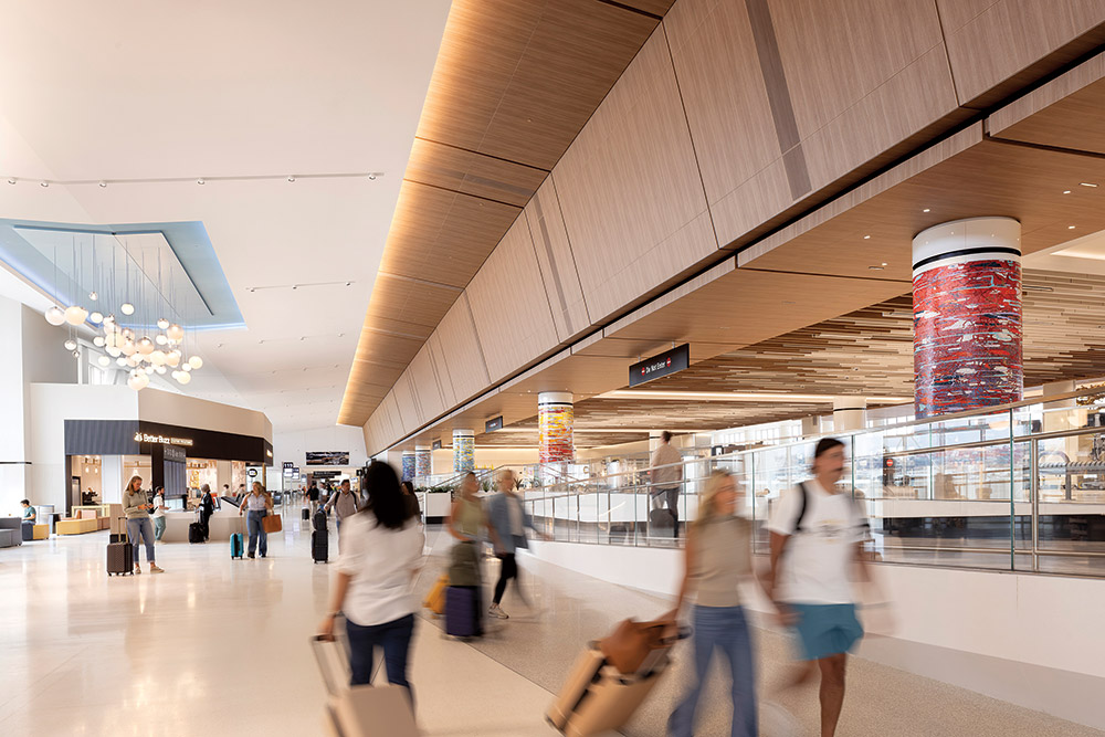 The LEED-certified terminal