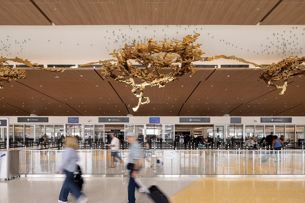 The LEED-certified terminal