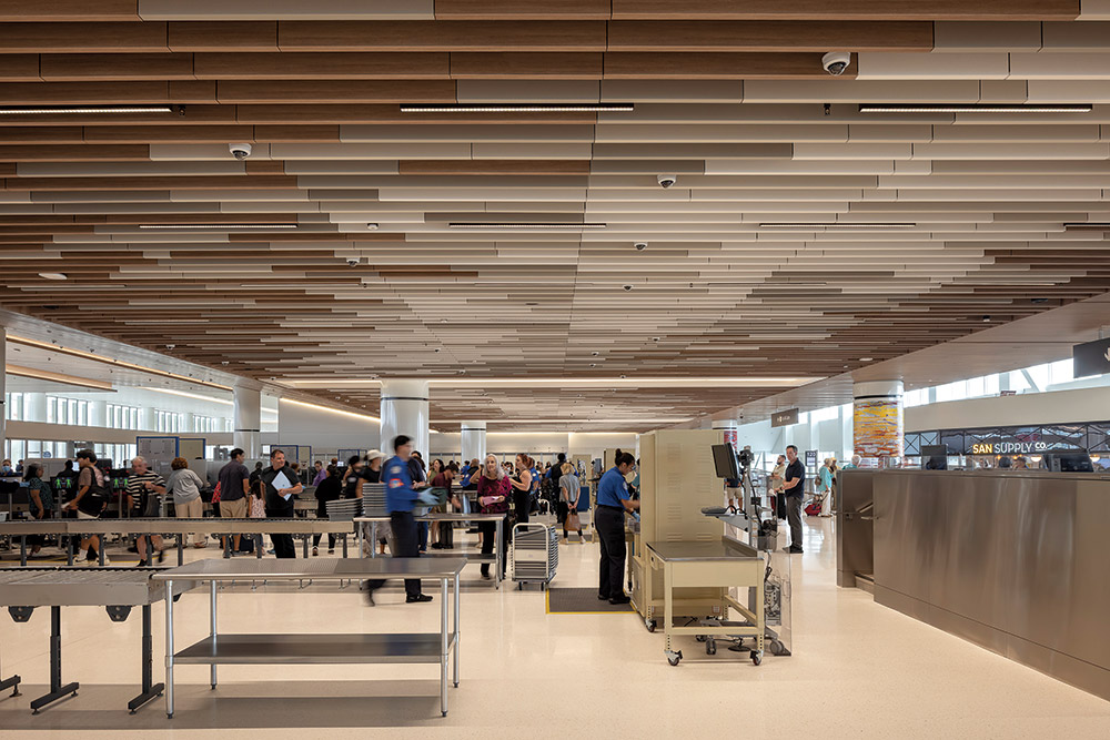 The LEED-certified terminal