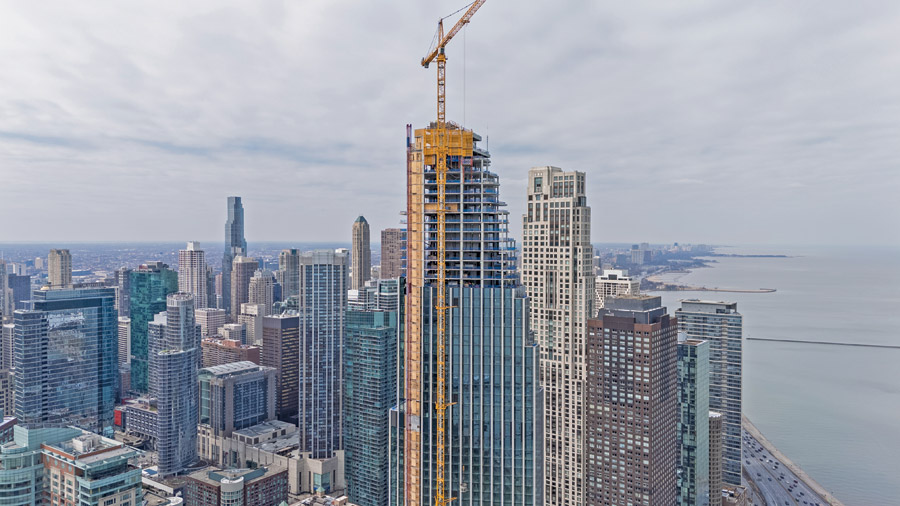 crane on the project